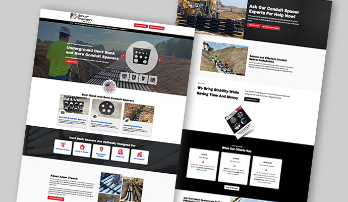 Amur Trench website design